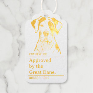 Approved by the Great Dane  Gift Tags