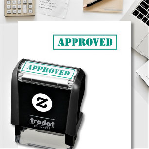 Approved Custom Bold Text Self-inking Stamp