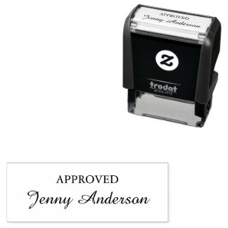 Approved Custom Branded Signature Personalized  Self-inking Stamp