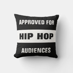 "Approved for ..." custom name & text throw pillow