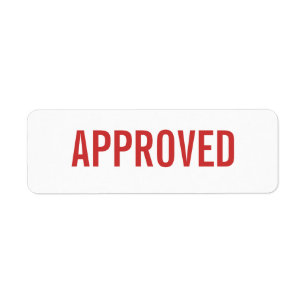 APPROVED label