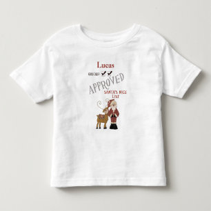 APPROVED Santa's Nice List Personalized Toddler T-shirt