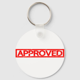 Approved Stamp Keychain