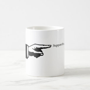 Appui d'indicateur la tasse d'arts