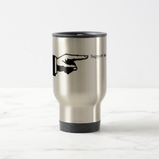 Appui d'indicateur la tasse de voyage d'arts