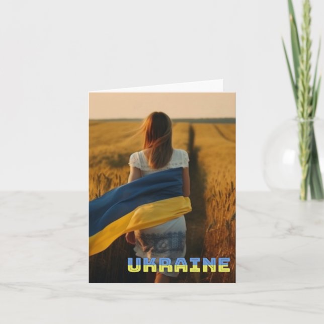 Appuyer la carte de voeux pour la paix en Ukraine (Devant)