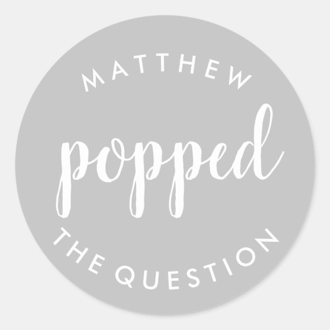 Appuyez sur le bouton Question Sticker Silver (Devant)