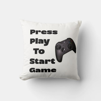 Appuyez sur Play To StarT Game Coussin