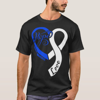Apraxia Awareness Hople Love Heart Ribbon Happy Va T-Shirt