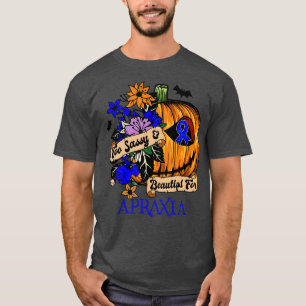 Apraxia Awareness retro halloween scary pumpkin he T-Shirt