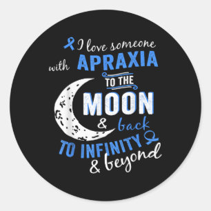 Apraxia Awareness Shirt - Apraxia T Shirt For Kids Classic Round Sticker