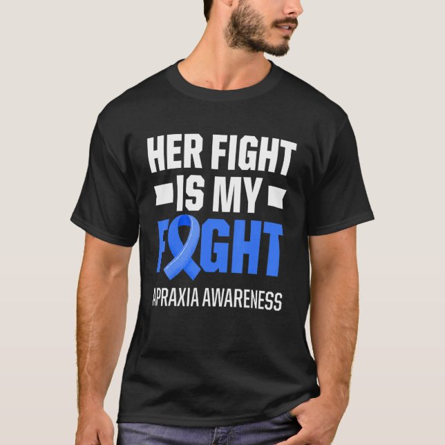 Apraxia Awareness Survivor Fight Warrior 3 T-Shirt (Front)