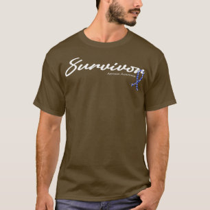 Apraxia Awareness Survivor Glitter Ribbon Hope For T-Shirt