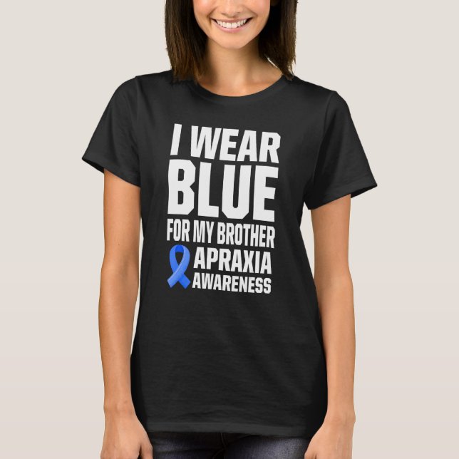 Apraxia Awareness Survivor Wear Warrior 12 T-Shirt (Front)