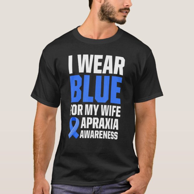 Apraxia Awareness Survivor Wear Warrior 34 T-Shirt (Front)