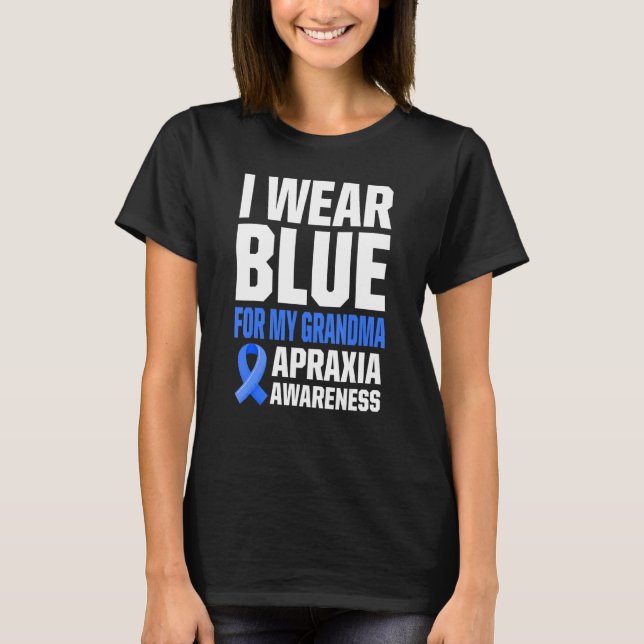 Apraxia Awareness Survivor Wear Warrior 5 T-Shirt (Front)
