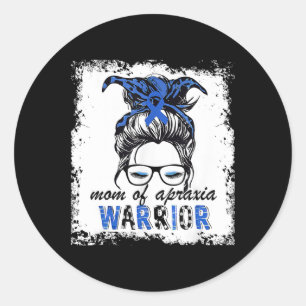 Apraxia Awareness Warrior Mothers Mother's Day Gif Classic Round Sticker