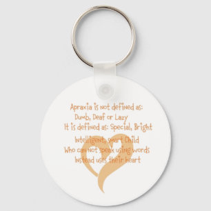 Apraxia Defined Key Chain