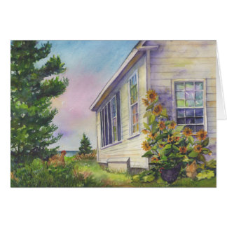 Après des activités d'école, île de Mohegan, carte