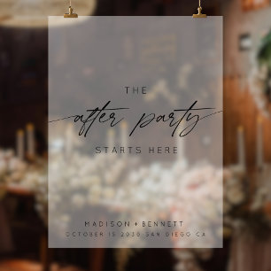 Après la fête commence ici Mariage givré