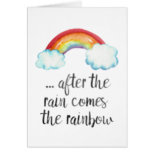 Après la pluie vient la carte d'arc-en-ciel