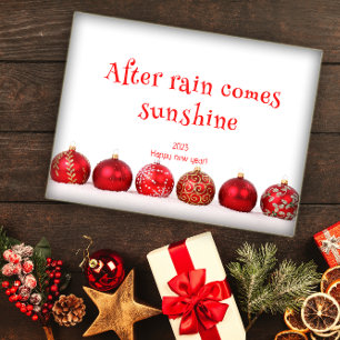 Après la pluie vient soleil heureux poster de la n