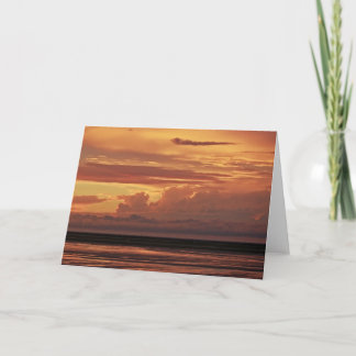 Après la tempête 7 x 5 Carte de voeux pliée - blan