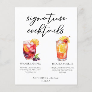 Après-midi Signature Mariage Cocktails Menu