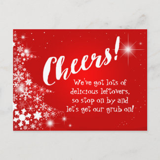 Après Noël Fête Potluck Invitation