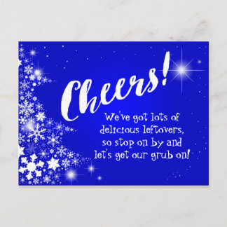 Après Noël Fête Potluck Invitation