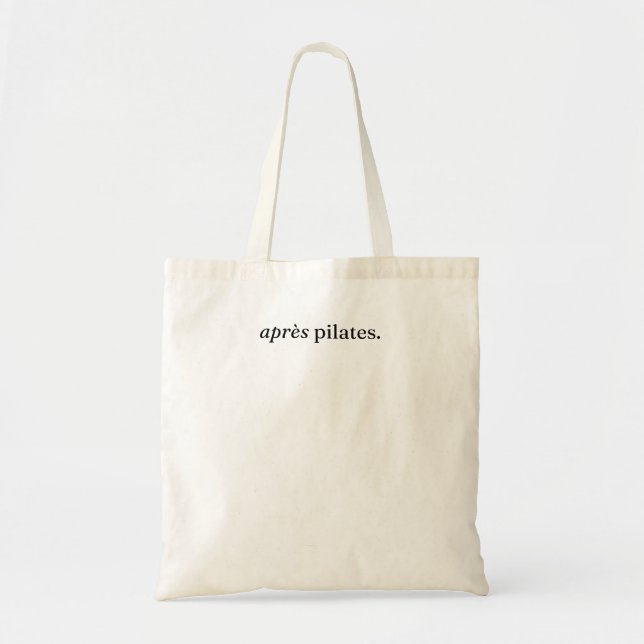 apres pilates. sac fourre-tout en toile (Devant)