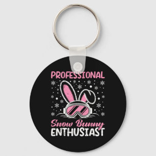 Apres Professional Snow Bunny Enthusiast Funny Fon Keychain