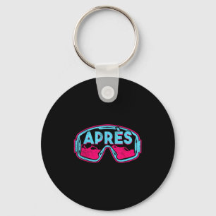 Après, Retro Ski Snowboard Vintage 80s 90s Skiing Keychain