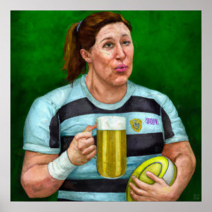 Après Rugby - Rugby Painting Print