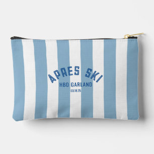 Apres Ski 2025 Blue Cabana Stripe Accessory Pouch