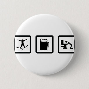 apres ski 2 inch round button