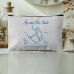 Apres Ski Bachelorette Party Favours Accessory Pouch<br><div class="desc">Fill this handy makeup bag with lots of fun ski bachelorette party favours! If you're planning a winter bachelorette getaway, these Après Ski party items are the perfect addition to make the weekend extra special! Featuring charming hand-drawn illustrations of skis, cocktails, snow bunnies, disco balls, champagne, ski boots, and more,...</div>