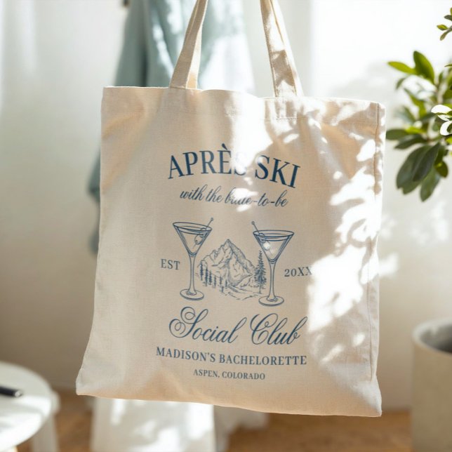 Apres Ski Bachelorette Tote Bag (Creator Uploaded)