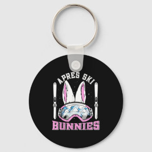 Apres-ski Bunnies Snow Bunny Skiers Women Ski Part Keychain