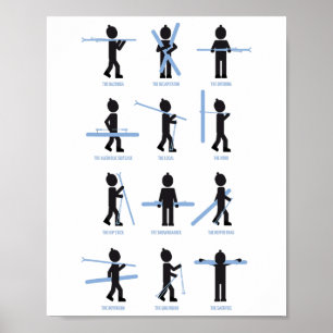 Apres Ski Carrying Options Variants Ski Wear Fun  Poster