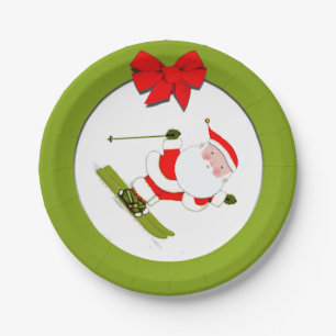 Apres Ski Christmas Holiday Party Paper Plate