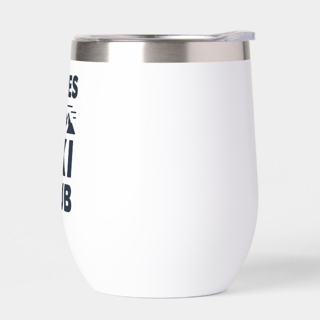 Apres Ski Club Mountain Logo - Custom Mens Winter  (Left)