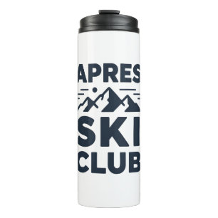 Apres Ski Club Mountain Logo - Custom Mens Winter  Thermal Tumbler