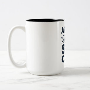 Apres Ski Club Mountain Logo - Custom Mens Winter  Two-Tone Coffee Mug