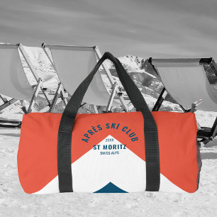 Après Ski Club Vintage Red Navy Monogram Duffle Bag