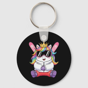 Apres Ski Elite Ski Bunnies Unicorn Snow Skiing Sk Keychain