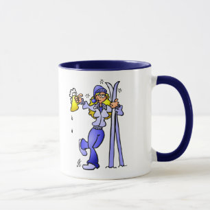 Après-ski girl mug