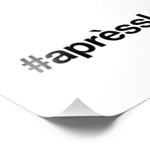 APRES SKI Hashtag Photo Print