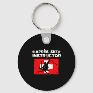 Apres Ski Instructor Party Fun Outfit Wintersport  Keychain