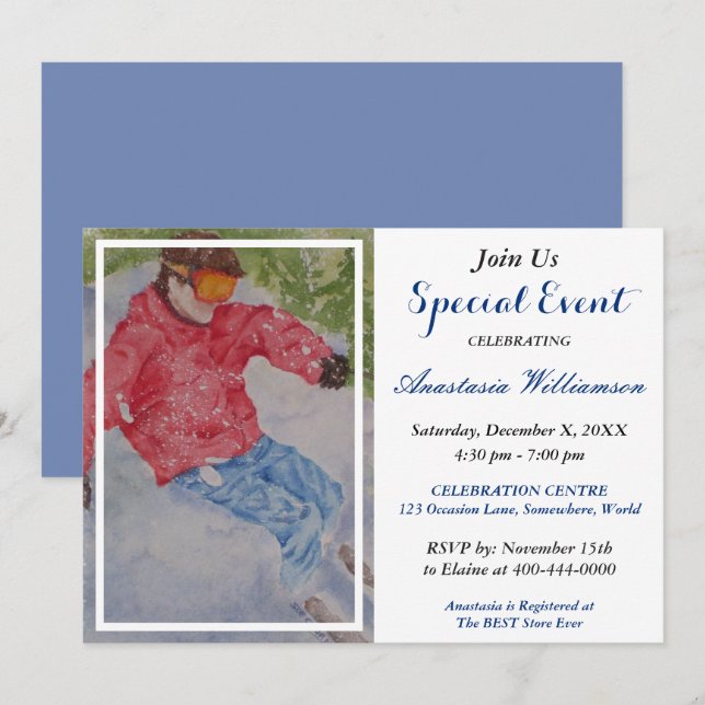 APRES SKI PARTY EVENT INVITE (Front/Back)